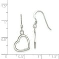 thumbnail image 2 of Beautiful Sterling Silver Heart Dangle Earrings, 2 of 2