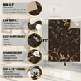 thumbnail image 3 of Ottomanson Non-Slip Area Rug for Living Room 5' x 6'6" Durable Low Profile Carpet, Brown Leaf, 3 of 8