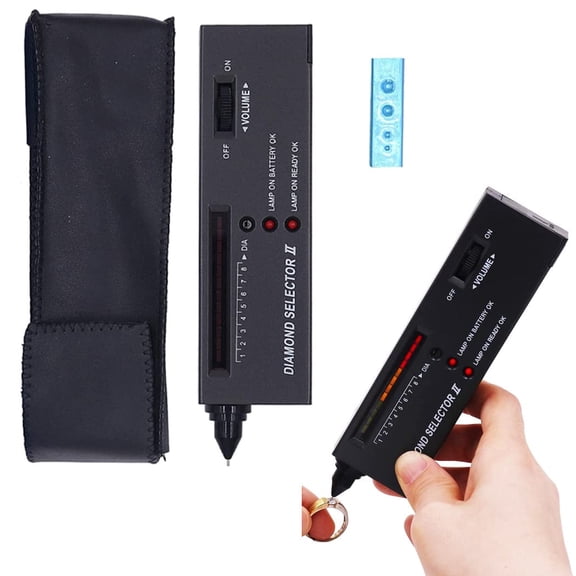 Diamond Tester,High Accuracy Jewelry Diamond Tester Professional Diamond Tester Pen Jeweler Tool for Novice and Expert