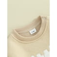 thumbnail image 5 of Bagilaanoe Newborn Baby Girl Oversized Romper Sweatshirt Long Sleeve Bodysuits Letter Print Pullover 3M 6M 9M 12M 18M Infant Casual Tee Tops, 5 of 9