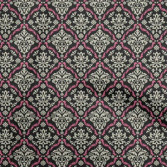 oneOone Polyester Spandex Black Fabric Block Sewing Craft Projects Fabric Prints By Yard 56 Inch Wide