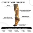 thumbnail image 3 of Lsque Golden Winged White Horse Pattern Sport Compression Socks for Men & Women 15-20 mmHg Knee High Nurse Pregnant Running Medical and Travel Athletic, 3 of 6