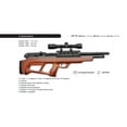 thumbnail image 6 of Beeman 1357 Commodore .177 PCP Underlever Air Rifle, Wood Stock, with 4 x 32 Scope and 12-Shot Magazine, 6 of 6