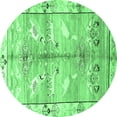 thumbnail image 1 of Ahgly Company Indoor Round Persian Emerald Green Traditional Area Rugs, 4' Round, 1 of 4