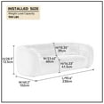 thumbnail image 2 of Williamspace 90.6" Modern Velvet Curved Sofa Couch,Luxury Boucle Fabric Sofa with 2 Throw Pillows for Living Room Apartment,White, 2 of 7