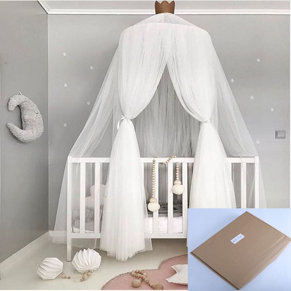 Baby bed with canopy outlet