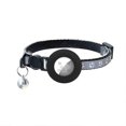 thumbnail image 1 of Collar para gatos Airtag, collar reflectante para gatos con soporte de silicona para Airtag y cascabel, collar de seguridad con hebilla de liberación rápida para gatitos y gatas., 1 of 4