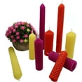 thumbnail image 5 of 6 Set 1.25"x4" 100% Pure Natural Handmade Beeswax Honeycomb Hand Rolled Unscented Tapers Candles Yellow, 5 of 5