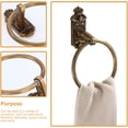 thumbnail image 2 of 5pcs Bathroom Towel Holder Space Aluminum Towel Rack Towels Towel Warmer for Facials Bathroom Towel Rack Bathroom Towel Hanger Shower Towel -Mounted Towel Ring Organizer, 2 of 5