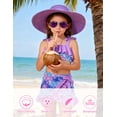 thumbnail image 5 of Lanbubble Girls Tankini Swimsuit Set 3 Piece Bathing Suits for Toddler Summer Beach Swimwear Size 3-4T, 5 of 9