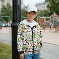 thumbnail image 5 of Chririnla Soccer Pattern Fleece Sweatshirt for Boys and Youth - Trendy Fall Hoodie with Long Sleeve for School and Outdoor, 5 of 7