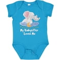 thumbnail image 3 of Inktastic My Babysitter Loves Me Cute Elephants Clouds Moon and Stars Boys or Girls Baby Bodysuit, 3 of 5