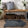 thumbnail image 6 of Home Soft Things Faux Fur Rug - Zinc - 24" x 36", 6 of 8