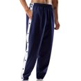 thumbnail image 3 of Bamboohart [Polyester Basketball Pants] Breathable Polyester Men‘s Casual Basketball Pants - Loose Fit  High Split & Snap Buttons  Machine Washable, 3 of 7