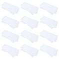 SHISUYAN 12 White Cotton Handkerchiefs Pocket Square Mens Hankies DIY