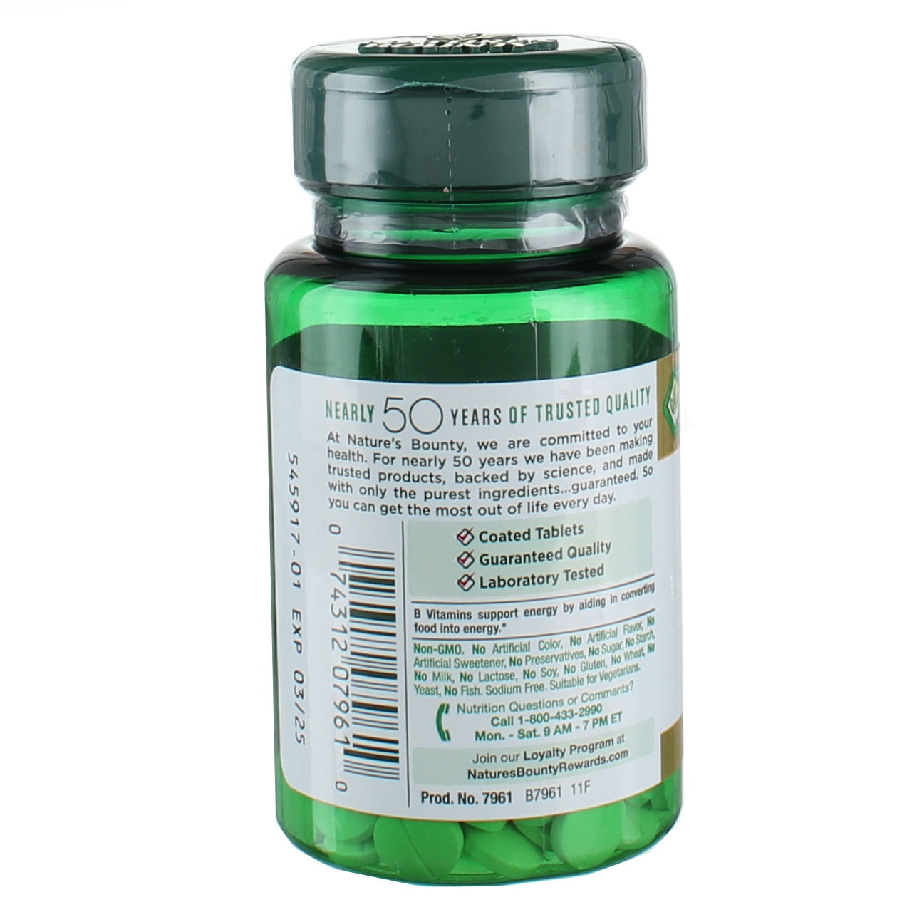 Nature's Bounty Biotin 1000 mcg Vitamin Supplement Tablets 100 Each - (Pack of 2)