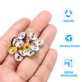 thumbnail image 4 of 10mm Rondelle Spacer Beads, Crystal Rhinestone Bead Spacers, Gold Tone, 50 Pack, 4 of 5