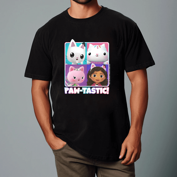 Cute Cat Dollhouse Cartoon Funny Show Fan Gift Graphic Unisex T-Shirt V10125, up to size 5XL