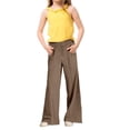 thumbnail image 2 of GiLiling Baggy Sweatpants for Girls, Trendy Oversized Wide Leg Loose Sweat Pants, Elastic High Waist Drawstring Athletic Joggers (Coffee, 4-5 Years), 2 of 6