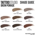 thumbnail image 3 of Maybelline TattooStudio Pomada de cejas de larga duraci&oacute;n, construible, maquillaje de cejas, negro marr&oacute;n, 1 unidad, 3 of 10