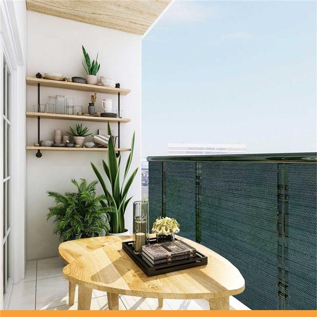 Coolaroo Knitted Shade Fabric; 90 Percent UV; 6'x15' Rolls; Rainforest