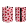 thumbnail image 2 of Wukai Strawberry Print Car Trash Can - Easy to Clean Hanging Garbage Bin - Removable Liner - Leak-Car Garbage Can - Waterproof Trash Can for Car and SUV, 2 of 7