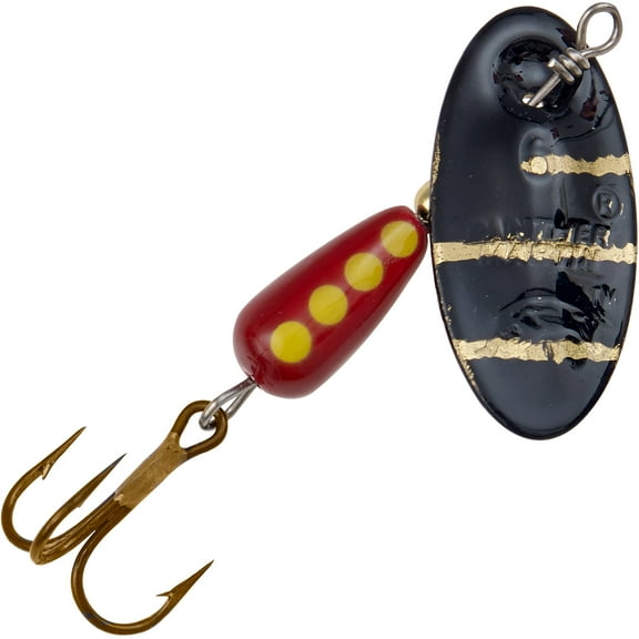 Panther Martin PMR_6_BZ Classic Regular Teardrop Spinners Fishing Lure - Black Zebra - 6 (1/4 oz)