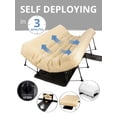 thumbnail image 3 of Simpli Comfy Queen Ez Bed Self-Inflating Air Mattress With Built-In Frame Pump And Wheeled Case Blow Up Inflatable Rolling Air Bed On Wheels (02.Queen), 3 of 5