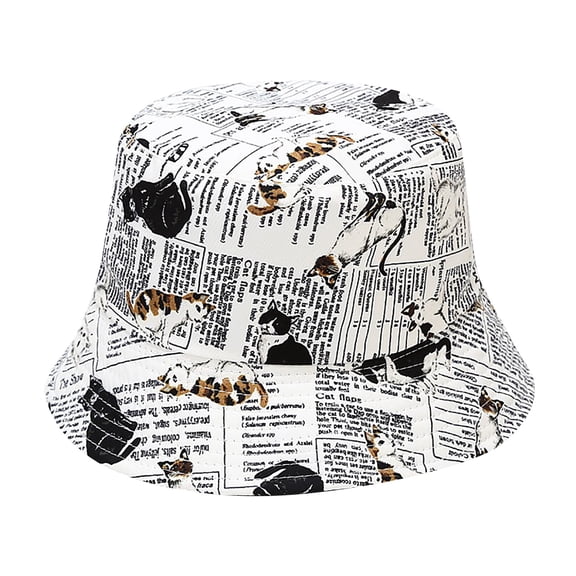 Hats for women Fashion Print Outdoor Bucket Hat Sunshade Fisherman Cap