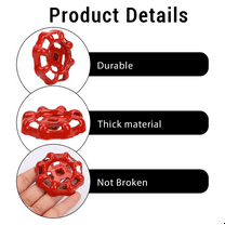 TOP! 2 Pack Outside Faucet Handles Replacement Wheel Handle Stem Hole Hose Bib Cast Iron Water Spigot