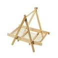thumbnail image 6 of Bamboo Food Storage Basket Fruit Plate Drying Rack Multifunctional Foldable Rack Snacks Rack for Hotel Office Fried Snacks Vegetables Sushi wooden, 6 of 8