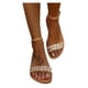 thumbnail image 4 of Zapatos planos transpirables con punta abierta y flores para mujer, sandalias romanas Wmkox8yii nm2795, 4 of 9