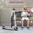 thumbnail image 6 of 200W Kid Electric Scooter for Age 6-14 with 3 Speeds(5/8/12 Mph), LED Display, Colorful Lights, Gift for Kid, Pink, 6 of 9