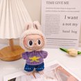 thumbnail image 1 of Recién llegado, muñecas Labubu, solo ropa, ropa de moda, figuras, modelos de muñecas, ropa pequeña, sudadera con capucha a juego de colores, regalo de Navidad bonito para escritorio, 1 of 5