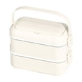 thumbnail image 2 of Stainless Steel Double Layer Lunch Box Can Be Put Into The Microwave To Keep Warm Multi Layer Compartment Lunch Box, 2 of 6