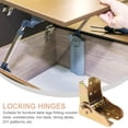 thumbnail image 2 of 4pcs Locking Hinge Angled Folding Table Hinge Heavy Duty Spring Loaded Hinge, 2 of 8