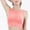 Pink, variant on Womens Workout Top Dgankt Women's Non-marking Comfortable Tank Top Breathable Gathering Sports Bra Women's Underwear