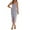 Blue, variant on Ahuyic Womens Casual Dress,Womens Plus Size Dress,Womens Summer Casual Round-Neck Sleeveless Stripe Print Long Dress,White,L