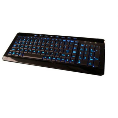 black led lighted keyboard w-9868bk usb