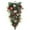 Green2, variant on Christmas Teardrop Swag, Artificial Christmas Swag with Plaid Bow Pine Cone Red Berry, Christmas Swag Teardrop Ornament, Decorative Props Pendant for Front Door Wall Hanging Decor,19.69 inch