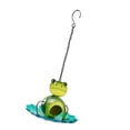 thumbnail image 4 of Alimentador de aves de rana colgante, adorno de la bandeja de alimentación, decoración de contenedor de alimentos de pájaros de metal decorativos, 4 of 8