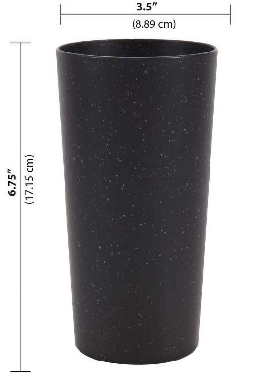 Mainstays 26-Ounce Recycled Plastic Beverage Tumbler, Black