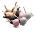 thumbnail image 4 of Ropa interior de estilo japonés sin aros de acero Sujetador de copa fina Sujetador brillante de talla grande para mujer de estilo japonés cómodo, 4 of 4