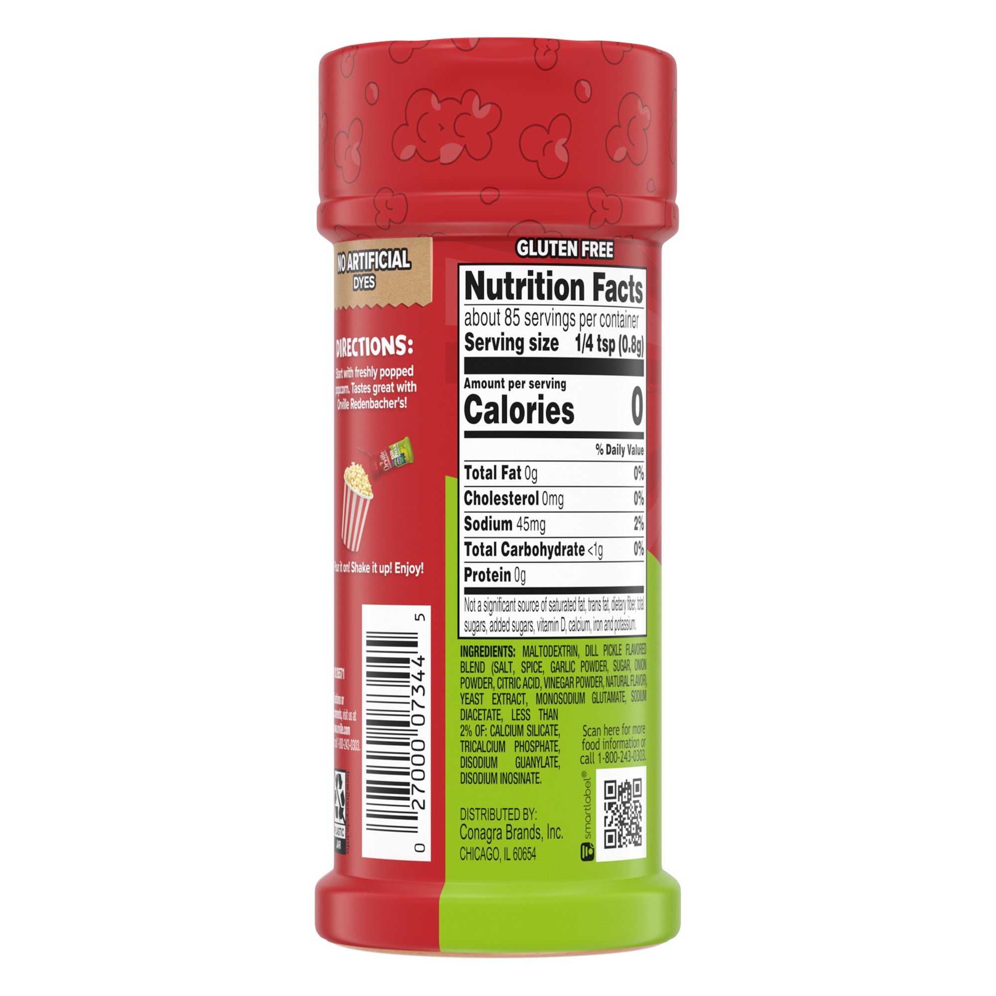 Orville Redenbacher's Vlasic Dill Pickle Flavored Popcorn Seasoning, 2.6 oz.