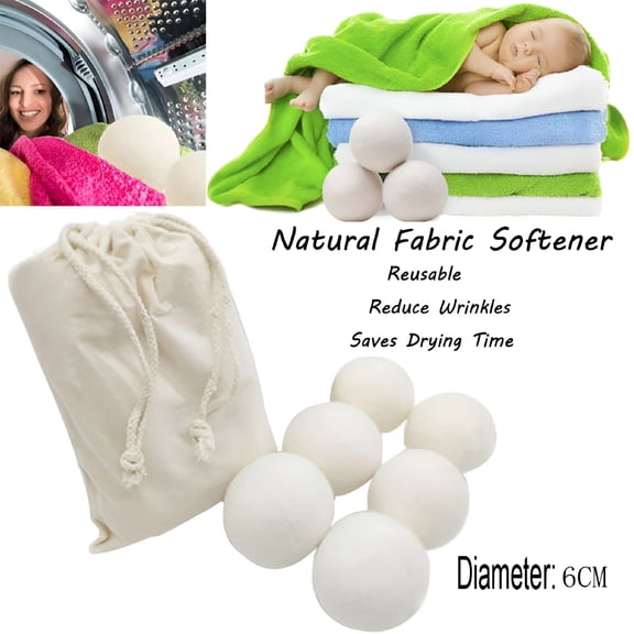 ACDANC Wool Dryer Balls - Natural Fabric Softener,Reusable,Reduces Clothing Wrinkles and Saves Drying Time. The Large Dryer Ball is a Better Alternative to Plastic Balls and Liquid Softener