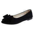 thumbnail image 2 of Women's Chic Bow Flat Pumps Pointed Toe Ballet Flats Office Work Business Casual Dress Shoes Comfy No Heel, 39, 2 of 6