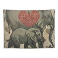 thumbnail image 5 of Orinice Elephants Heart Intricate Detail Tapestry Wall Hanging Unique Style for Home Wall Decor Art Living Room Bedroom Apartment Farmhouse Dorm, Father's Day Gift 60x50inch, 5 of 6