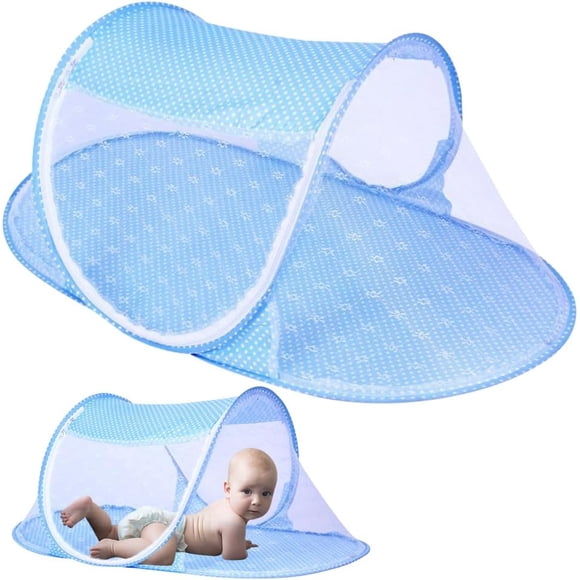 Moustiquaire pour Tente, Moustiquaire de Baldaquin pour Lit de Bébé Nourrisson, Tente Moustiquaire Pliable pour Bébé Nourrisson