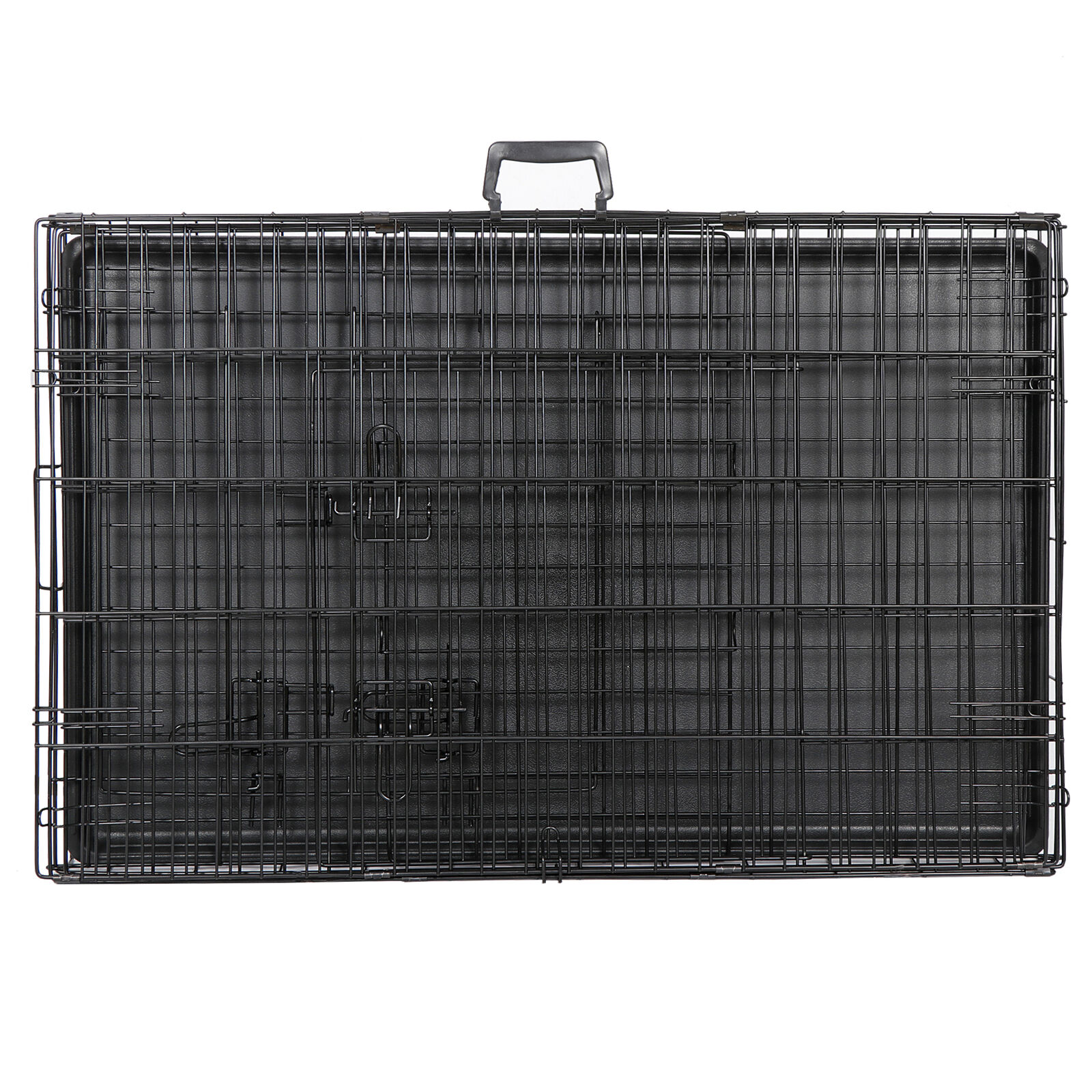 ZenStyle 36" Folding Metal Dog Crate with 2 Doors photo 3