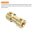 thumbnail image 4 of 10pcs 2mm to 3mm Brass Shaft Coupling Joint Connector with Screws and Hex Wrench Flexible Motor Shaft Coupler, 4 of 4